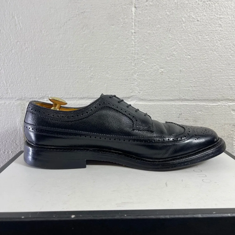 Florsheim Imperial Kenmoor 92604 Black‎ Leather Wingtip Oxford Dress Men's 9.5 C